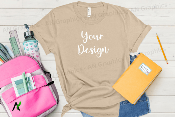 Back to School Bell Canvas Mockup - 0107
