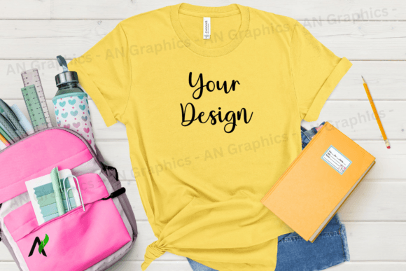 Back to School Bell Canvas Mockup - 083