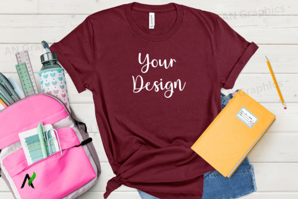 Back to School Bell Canvas Mockup - 084