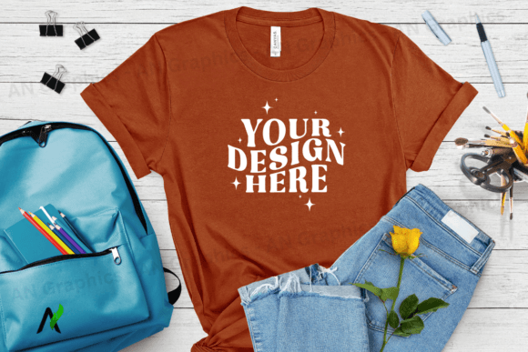Back to School Bella Canvas Mockup - 007