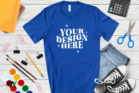 Back to School Bella Canvas Mockup 087 and 3001 Unisex T-Shirt Mockup: A Designer’s Essential Tool