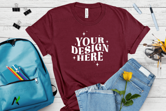 Back to School Bella Canvas Mockup - 088