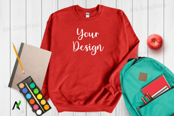 Back to School Gildan 18000 Mockup - 033