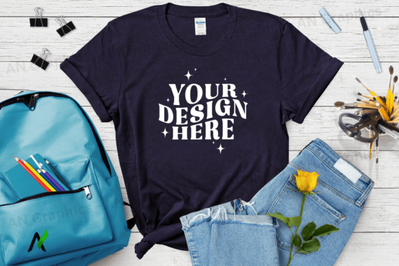 Back to School Gildan 64000 Mockup - 007