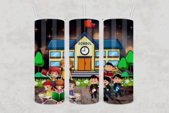 Back to School Tumbler Png Wrap Digital: A Versatile Design Asset for Creative Professionals