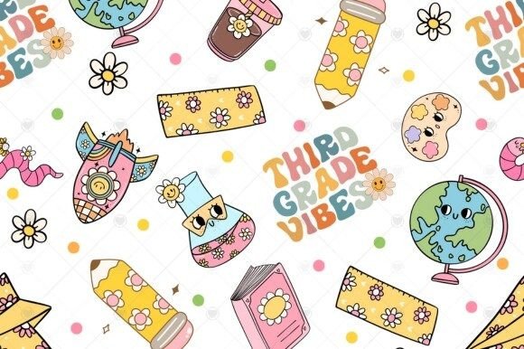 Groovy Back to School Pattern: A Creative Resource for Educators and Design Enthusiasts